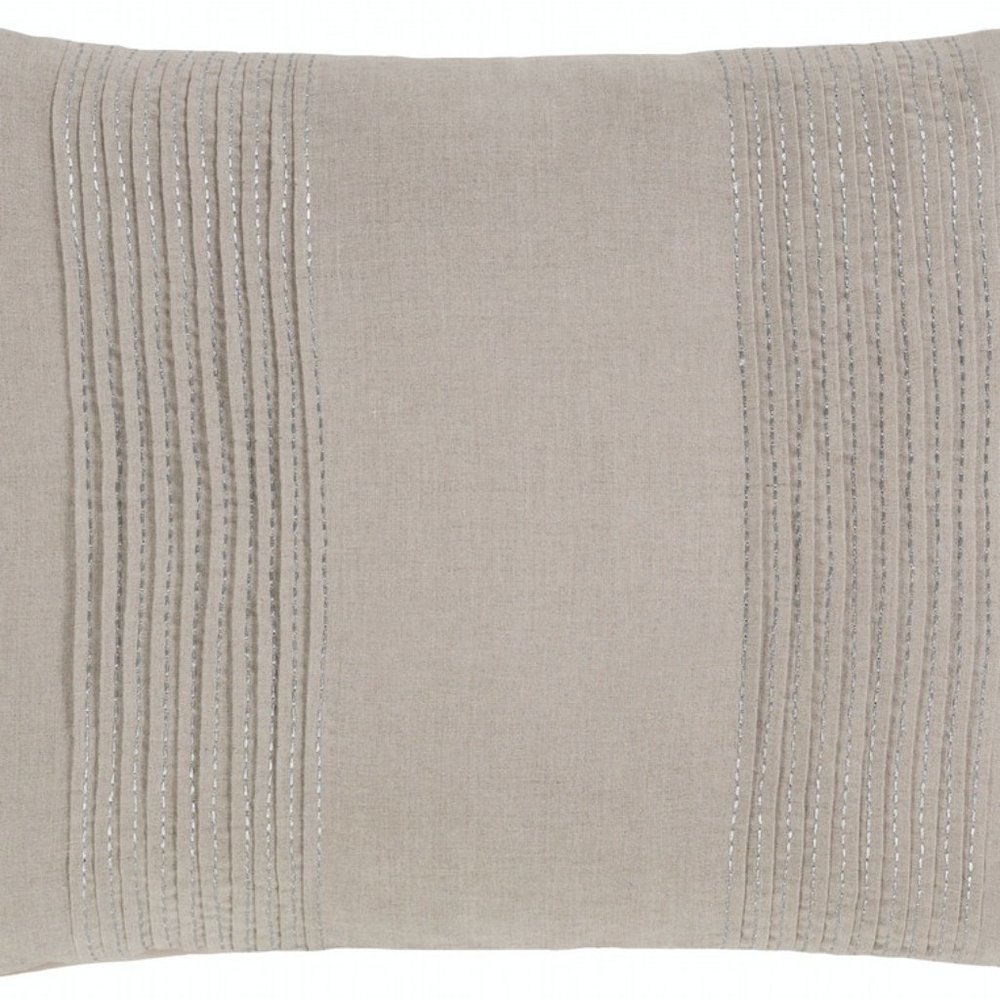 NEW Surya Upton King Sham "20" x "36"  Linen